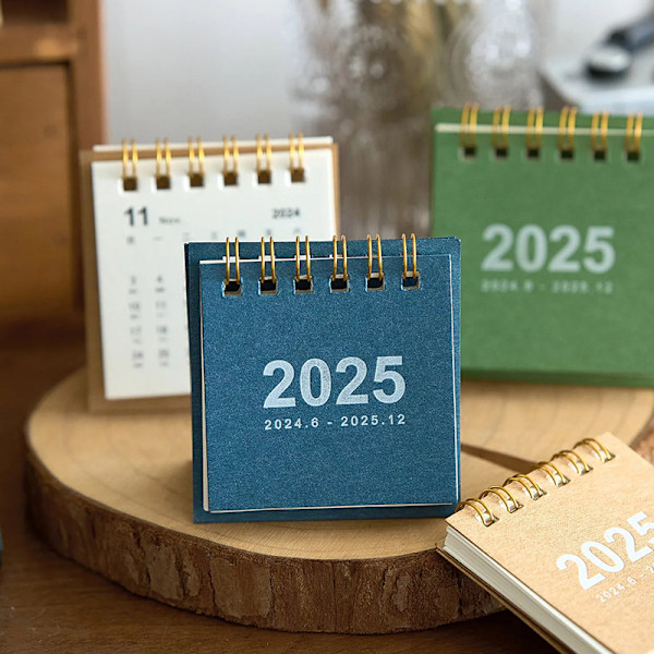 2025 Mini enkel liten skrivbordskalender fickkalender bärbar kalender P A4