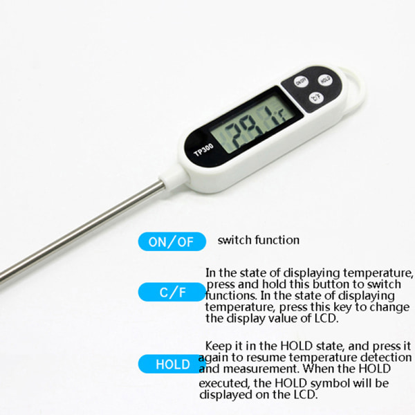 Termometer TP300 Digital kökstermometer