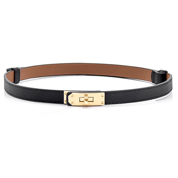 Lakkskinnbelte for kvinner Fine belter Golden Lock A3