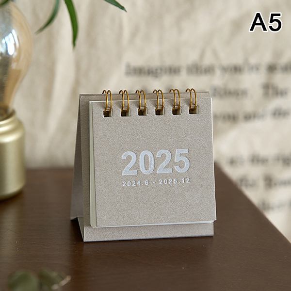 2025 Mini Simple Lille Skrivebords Kalender Lomme Bærbar Kalender P A5