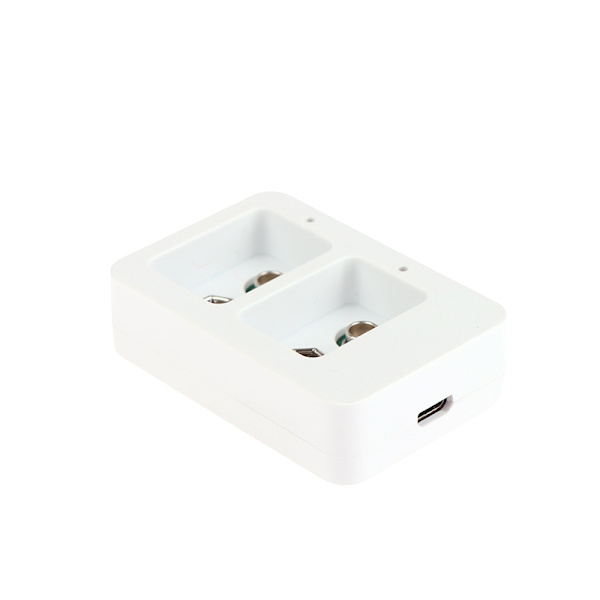 1st 2 platser 9V Smart Snabb batteriladdare