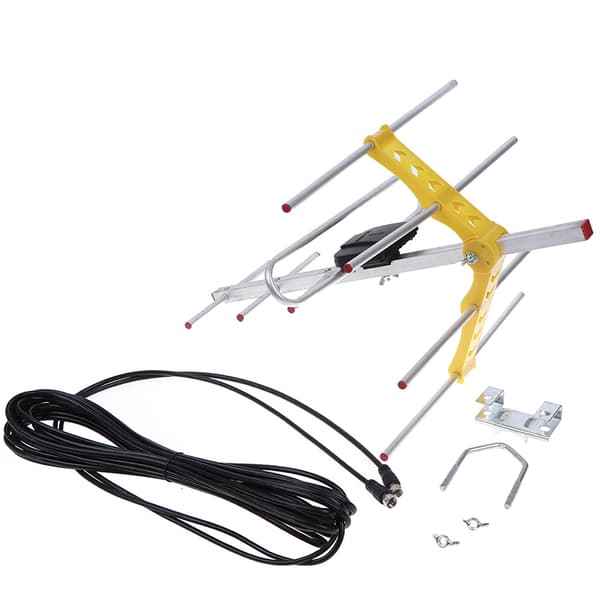 Utendørs 100Mile Amplified 8 Yagi Antenne HD TV Lang rekkevidde