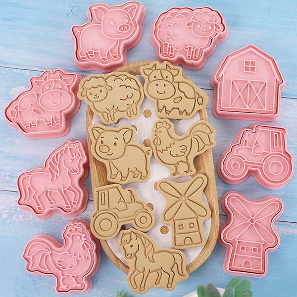 8 st/ set Animal Cookie ters Form