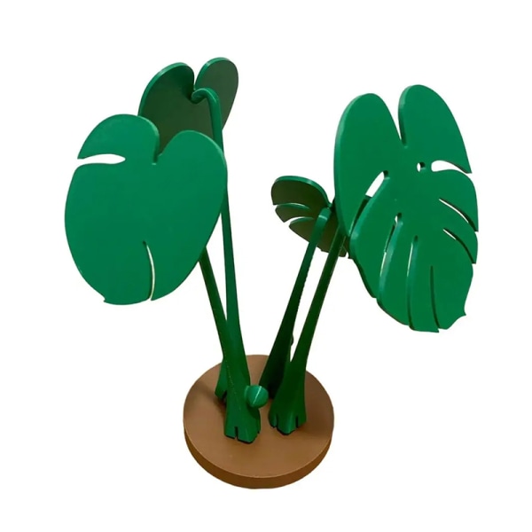 Monstera glasunderlägg prydnad konstgjord