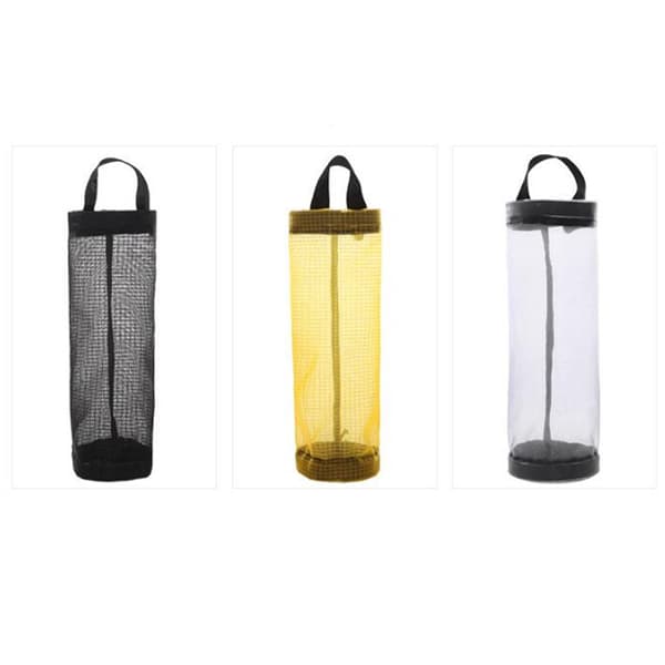 Matkassehållare väggfäste förvaringsdispenser plastkök Black