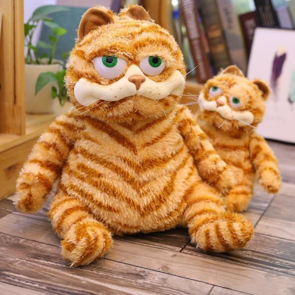 Oranssi Pehmolelu Kissan täytetyt Eläimet Elävä keltainen Tabby Cat A