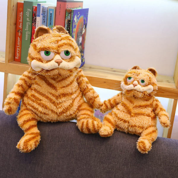 Oranssi Pehmolelu Kissan täytetyt Eläimet Elävä keltainen Tabby Cat A