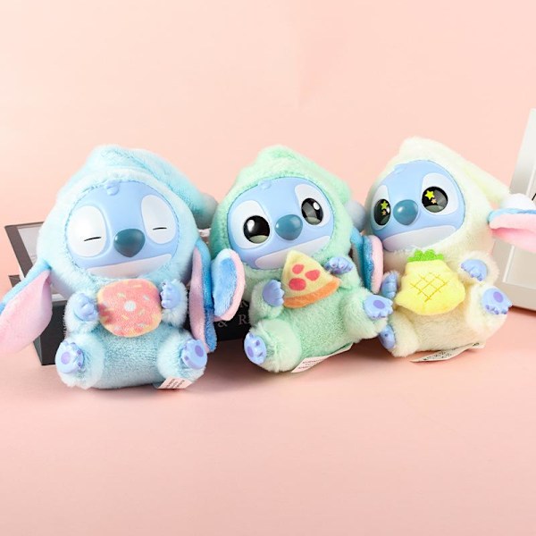 1 kpl Stitch Syö Jotain Ennen Nukkumaanmenoa -sarjan pehmomallinen avaimenperä A5
