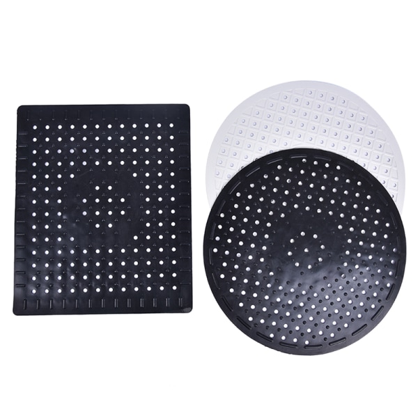 Vaskmåtte Gummi Dish Mat Drainer Skridsikker vask Protector Liner Square black