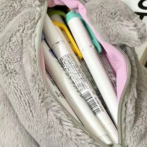 Plush Hai Pencil Case Skoleutstyr Oppbevaring Penneveske