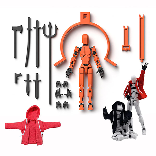 Hettegenser Magnetisk Actionfigursett Actionfigur Med Hettegenser A3