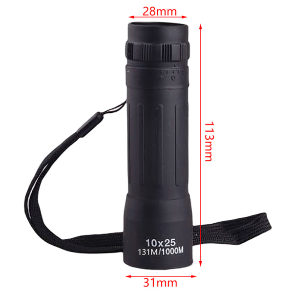 10X25 Mini Pocket Monocular Scope Zoom-teleskooppi 10x25
