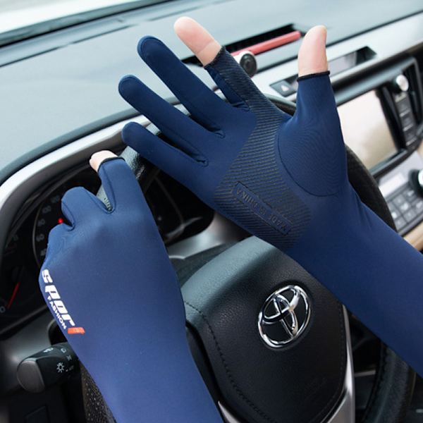 UV-solskyddande ärmar för män, långa ärmar, solskydd Light blue 1Pairs