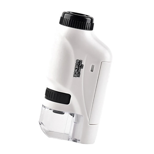 Handheld Microscope Kit Lab LED Light 60X-120X Mikroskop White
