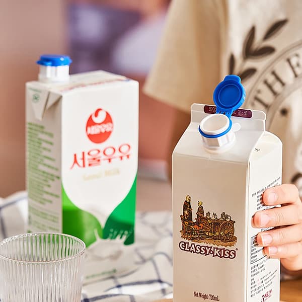 Boxed Milk Forseglingslokk Fresh Keeping Sealer Saver Lokk