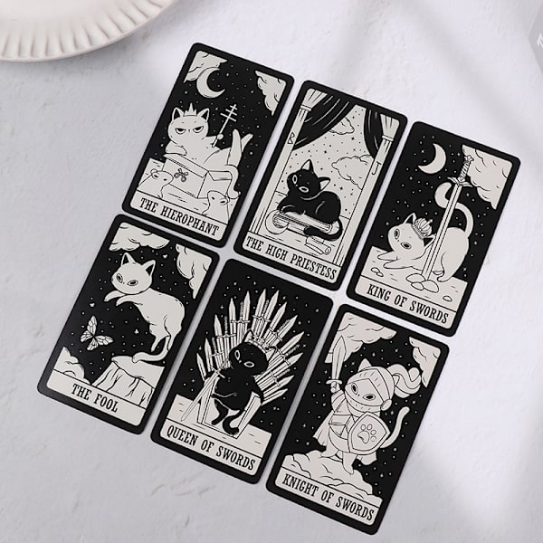 Kitten Tarot Prophecy Divination Oracle Deck Family Party Board
