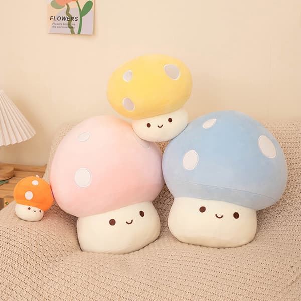 10 cm Mushroom Plush Toys e Mushroom Plush Fylt s Red Hight 10CM