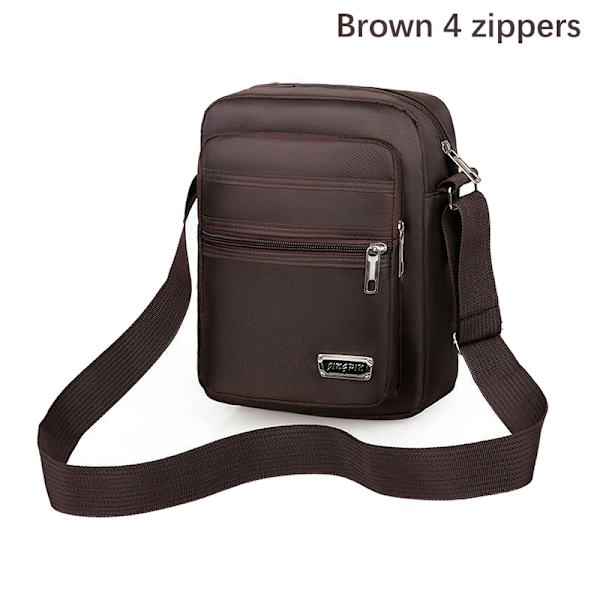 Olkalaukut Matkalaukut Casual Säilytys Olkalaukut Olkalaukut Brown 4 zippers