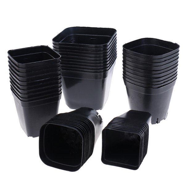 10 stk sorte urtepotter Plastpotter Små firkantede potter til Succu as the picutre 6.5*6.5cm