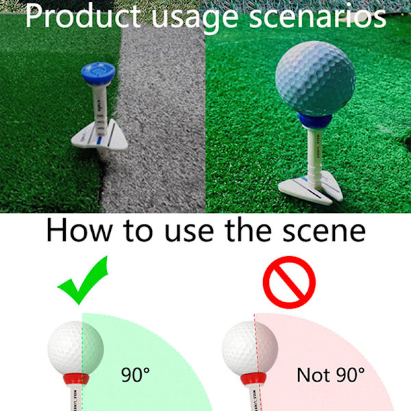 Double Golf Tee Step Down Golf Ball Holder T-paita Green