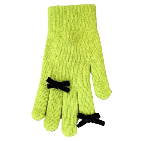 Bowknot strikket handske Vinter varm fuldfinger handske A10