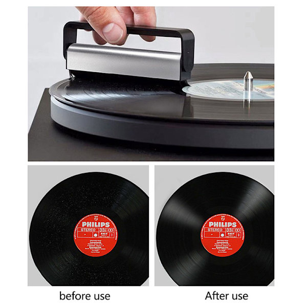Rengjøringsbørste for vinylplater Antistatisk platespillerbørste