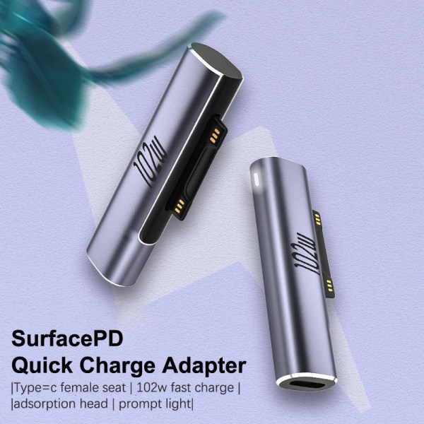 Typ C PD Snabbladdningskontakt 102W USBC Adapter Converter