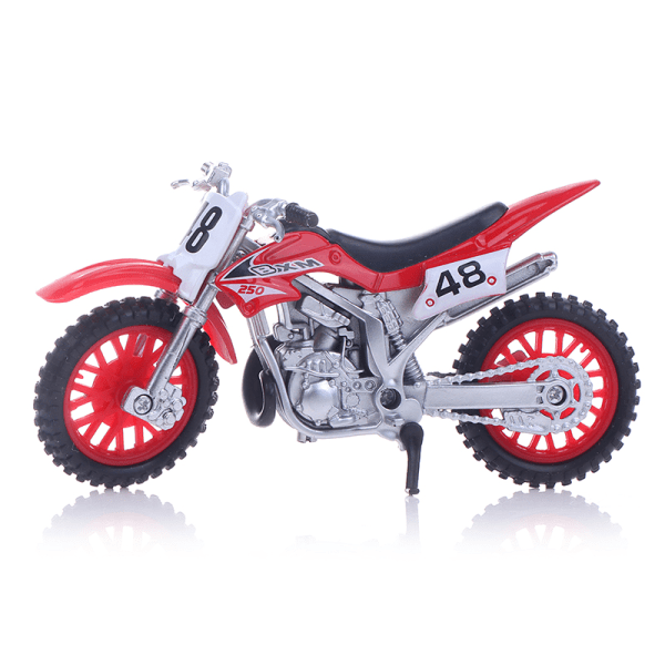 Äventyrssimulerad legering motorcykelmodell leksak för barn Red
