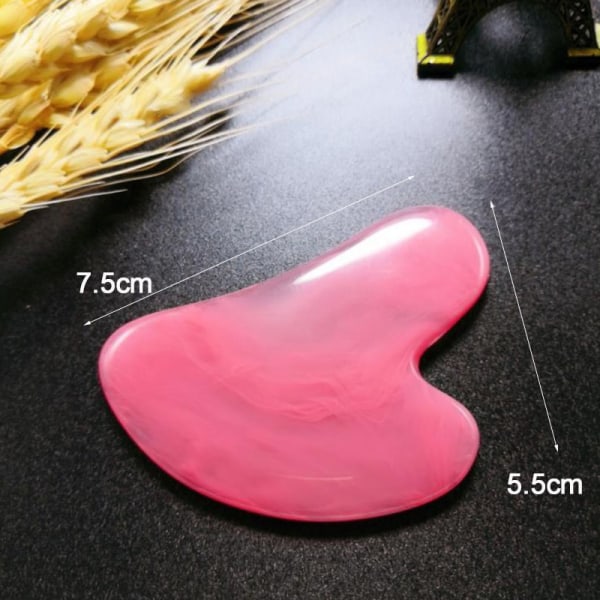 Naturlig Gua Sha Scraper Board Massage Ansikte Nacke Hudlyft A