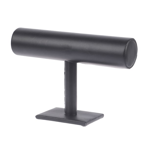 T Bar Velvet Hårbånd Hodebånd Holder Retail Shop Display Stand Black