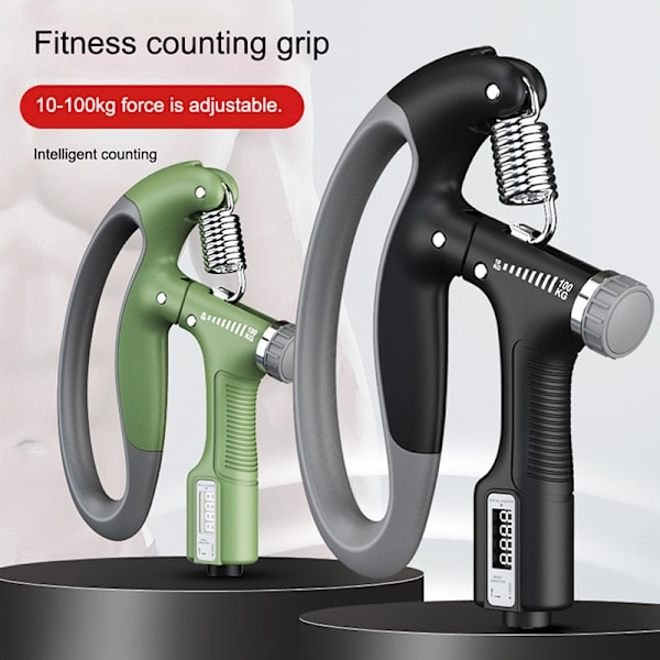 100 kg justerbar Heavy Grip Fitness elektronisk disk Black
