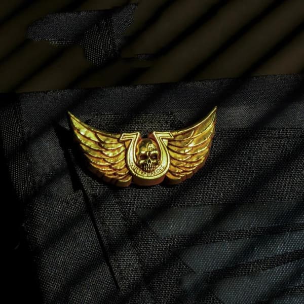 WarHammer 40K Space Marines 2 Speltillbehör Dödskalle Brosch Bre one size