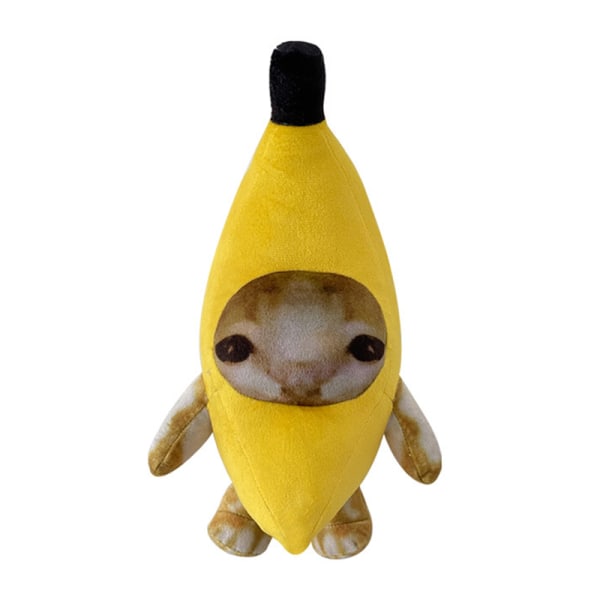 Banan Cat Happy Cat Plys Legetøj Banana Cat Doll Legetøj B
