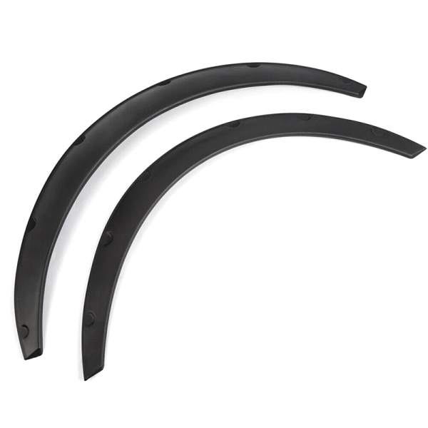 4 STK Universal Car Wheel Fender Flares Fleksibel, men likevel holdbar Black