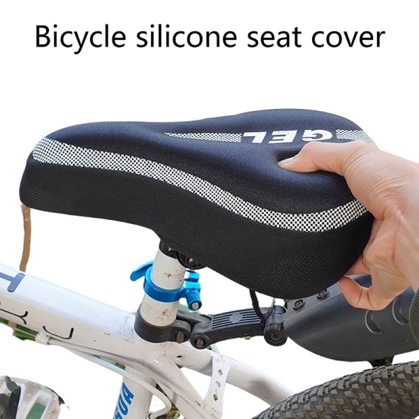 Cykelsilikone sædebetræk fortykket komfortpudebetræk blue