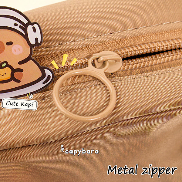 Kawaii Capybara Pennfodral Kosmetisk Väska Kontorsmaterial one size
