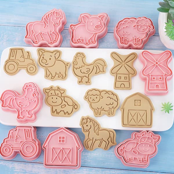 8 st/ set Animal Cookie ters Form