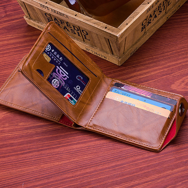 Fashion Dollar Price Wallet Kredit ID-kortholder tegnebøger Brown