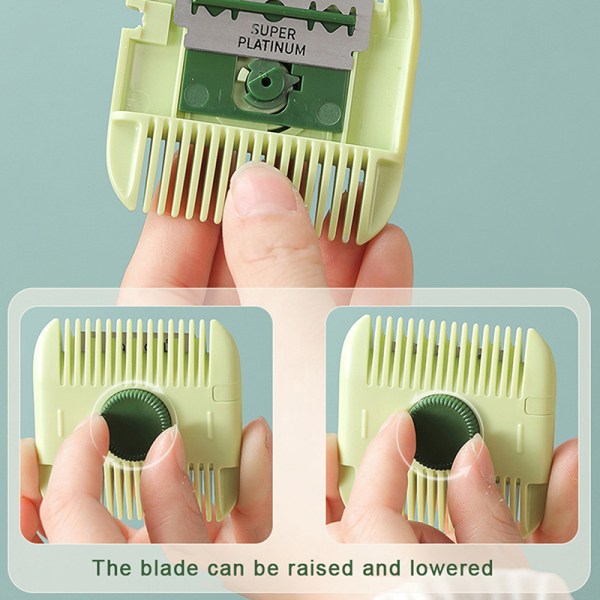 Hårtrimmer Hårklippning och arrangemang Bangs Trim kamverktyg Green
