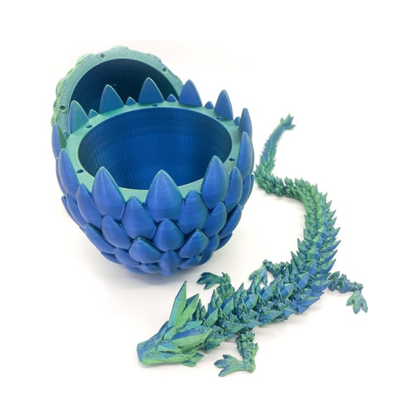 Gem Dragon Crystal Dragon Egg Roterbar och ställbar leksak B4
