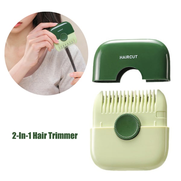 Hiusleikkuri Hiusten trimmaus ja järjestely otsatukka Trim kampatyökalu Green