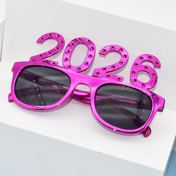 2026 Numerolasit Hyvää Uutta Vuotta Lasit Timantti Glitter S A8