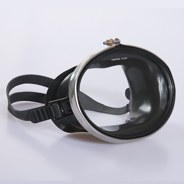 Profesjonelle undervannsdykkermasker Anti-dugg dykkerbriller Black