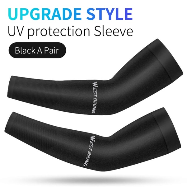 Arm Sleeves Running Sportswear Auringon UV-suoja Black