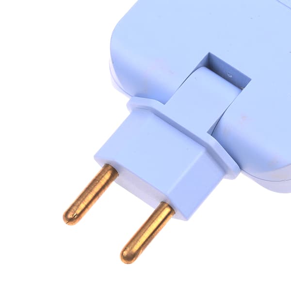 3 i 1 EU-forlengelsesplugg med USB for mobiltelefon Pink