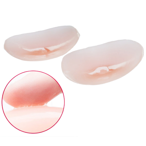 1 par usynlige bløde silikone-push-up-puder klæbemiddel E Nude L