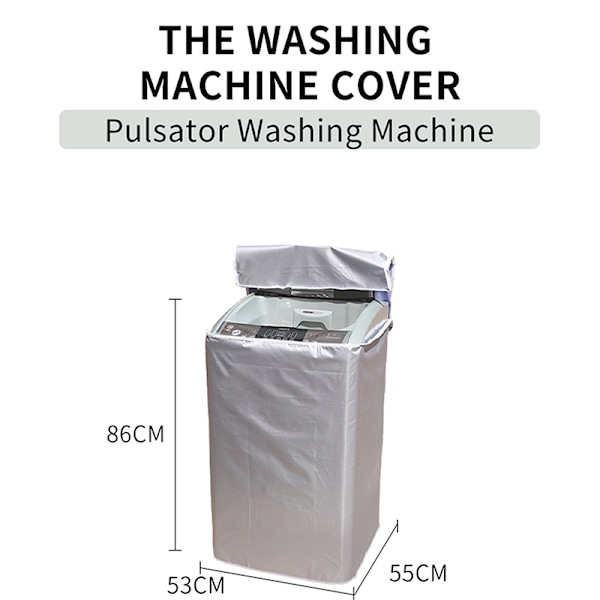Vaskehine Cover Vandtæt Top Load Tøjvask Tørretumbler Cover S