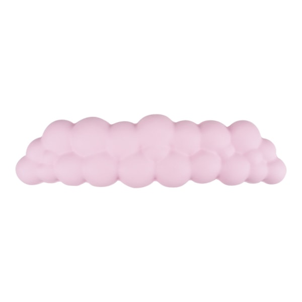 Cloud Shape håndleddsstøtte Anti-skli gummibase Memory Foam Ke Pink L