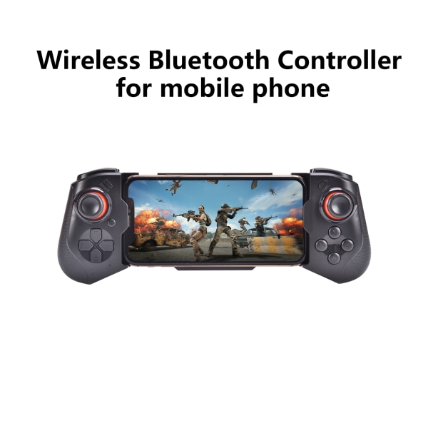 Bluetooth Game Controller Teleskopiske gamepads til mobil/pc black