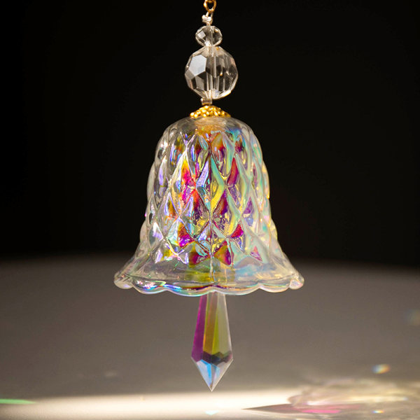 Crystal Wind Chimes Hängande Suncatcher Wind Music Bell Multicolor